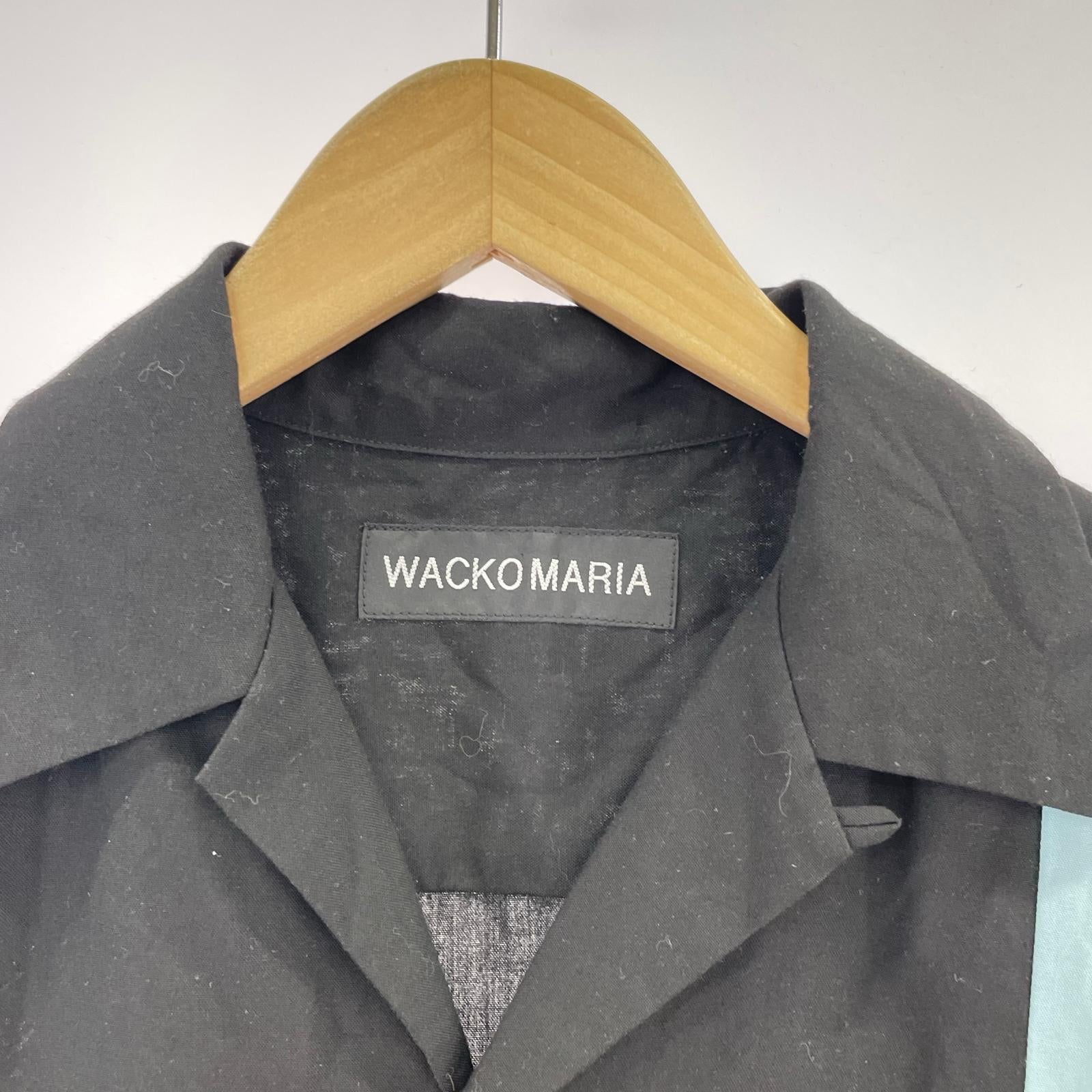 半袖シャツ WACKO MARIA MR.BROTHERS CUT CLUB SHIRT M ブラック