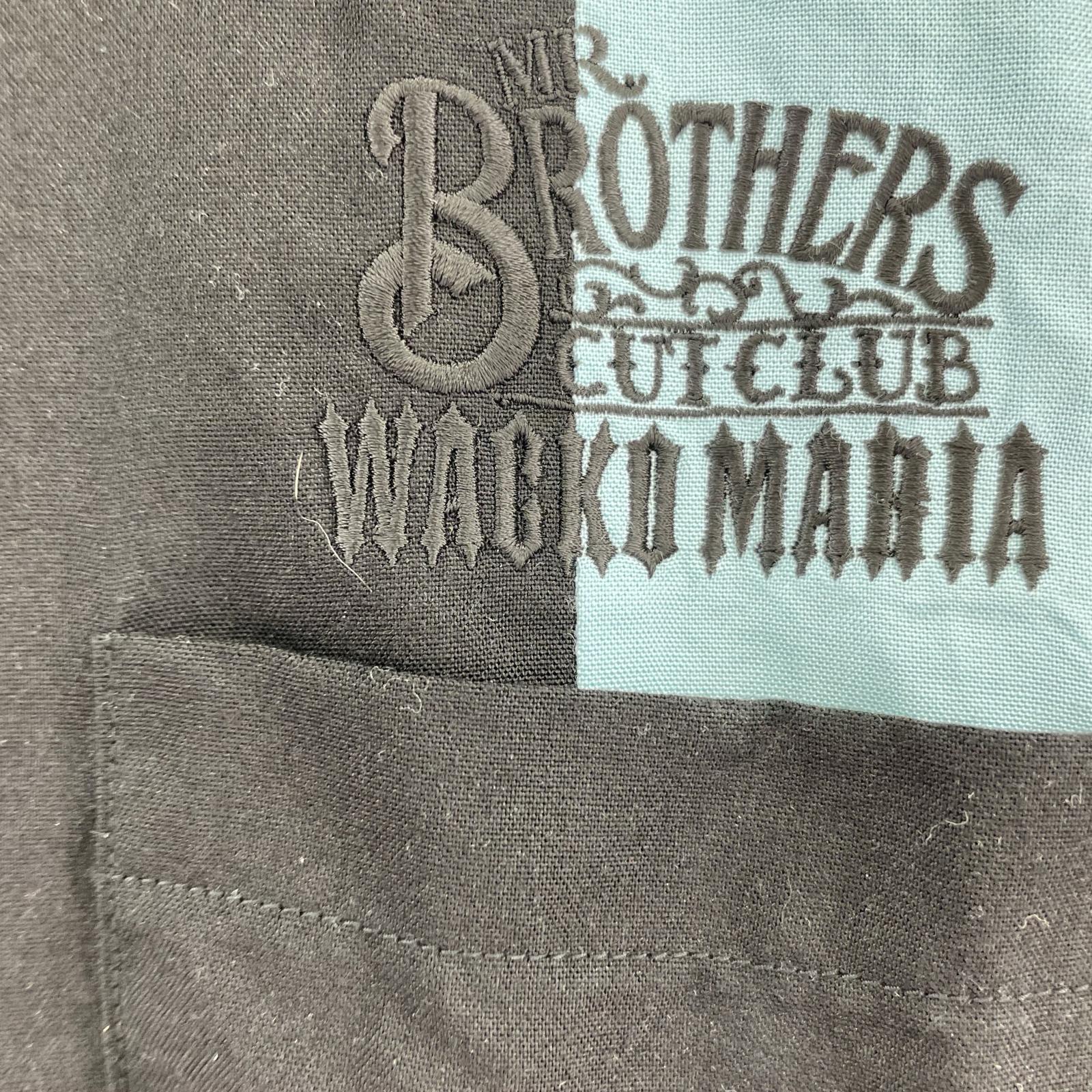半袖シャツ WACKO MARIA MR.BROTHERS CUT CLUB SHIRT M ブラック