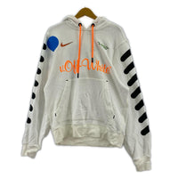 パーカー ×off white hoodie S ホワイト