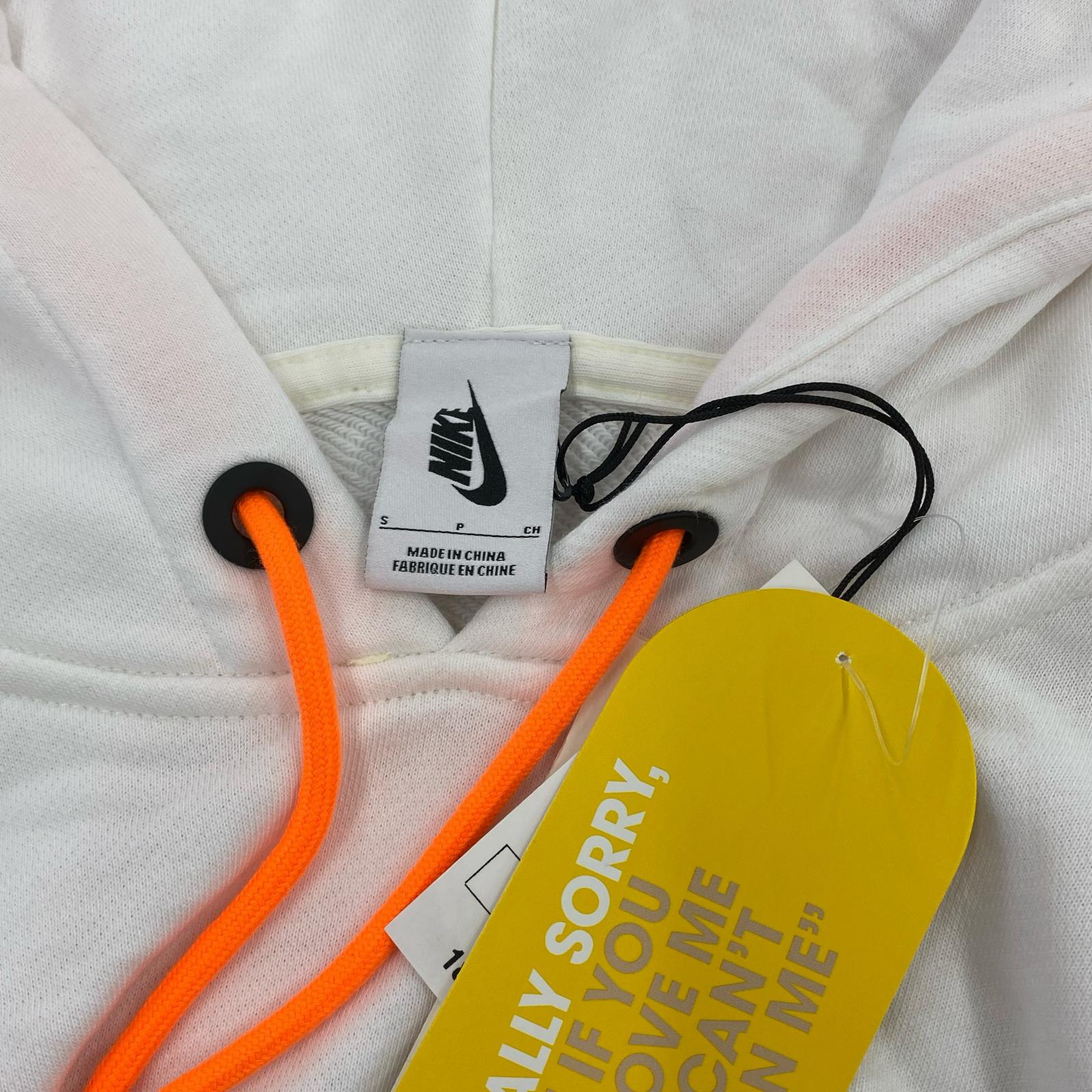 パーカー ×off white hoodie S ホワイト