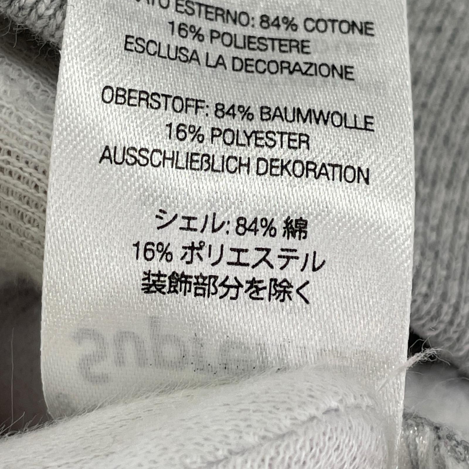 パーカー Satin Applique Hooded Sweatshirt L グレー
