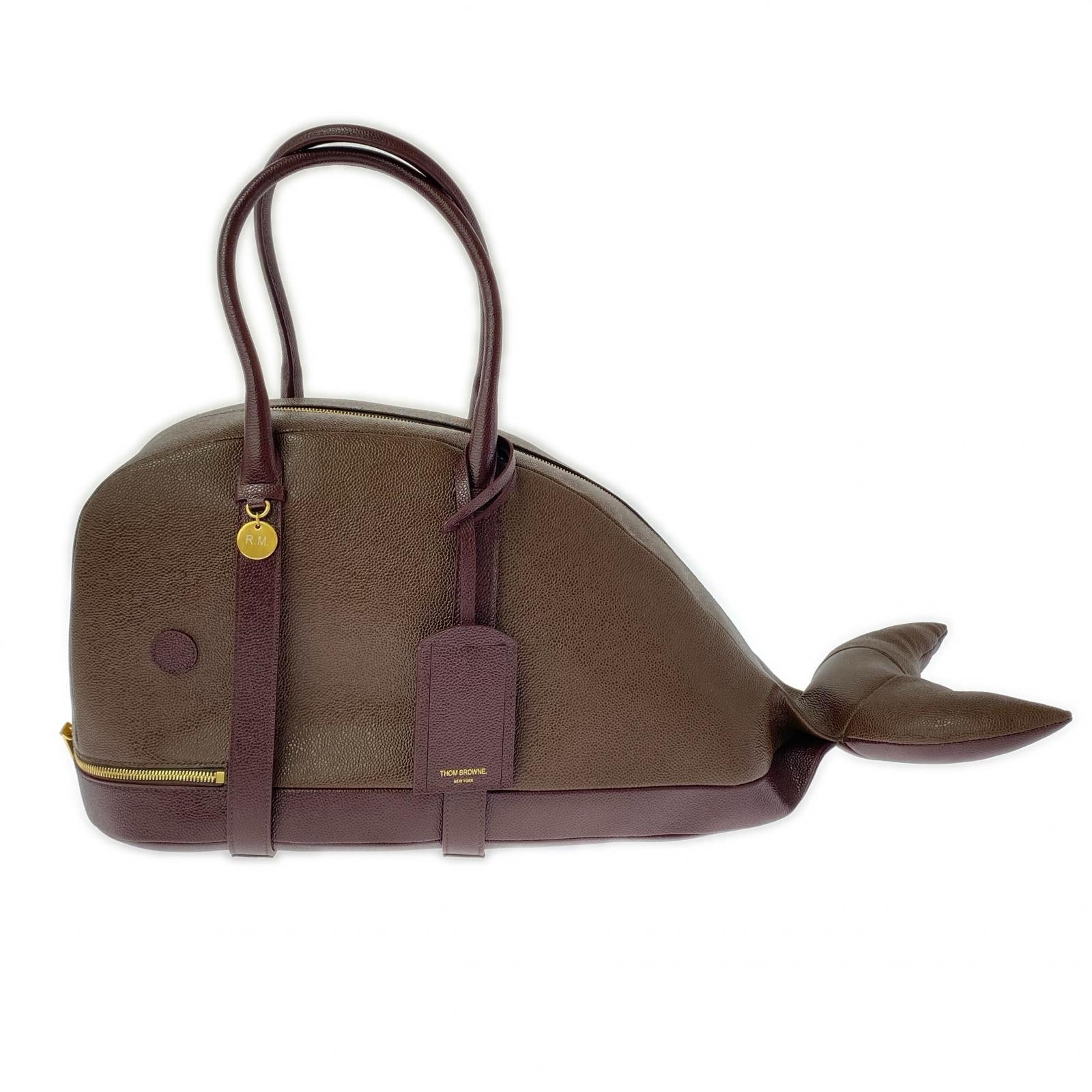 その他バッグ MTO Pebble Grain Leather Whale Bag ブラウン ブラウン