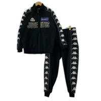 ジャケット 90's kappa JUVENTUS セットアップ黒 (165cm) M ブラック
