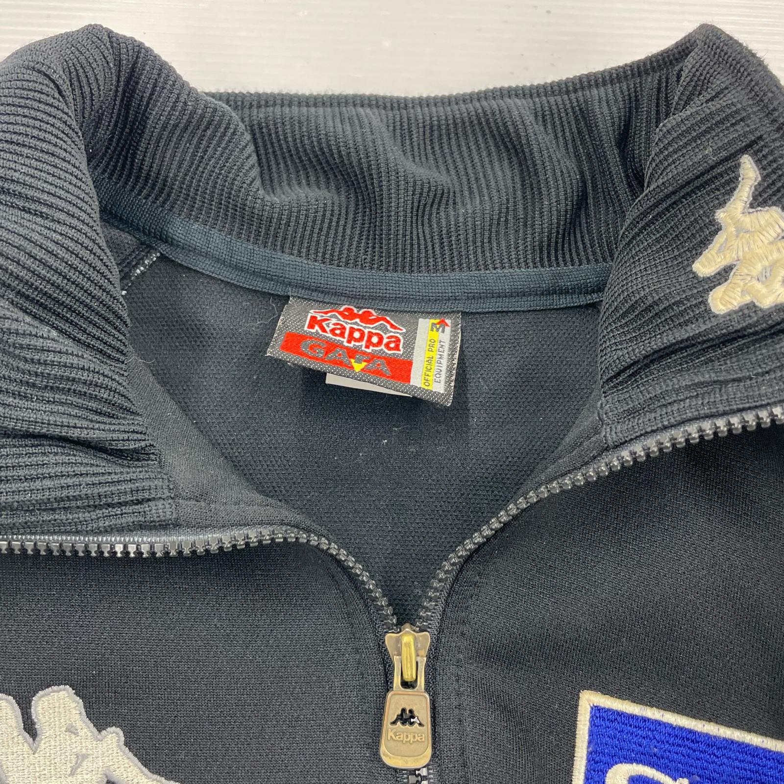 ジャケット 90's kappa JUVENTUS セットアップ黒 (165cm) M ブラック
