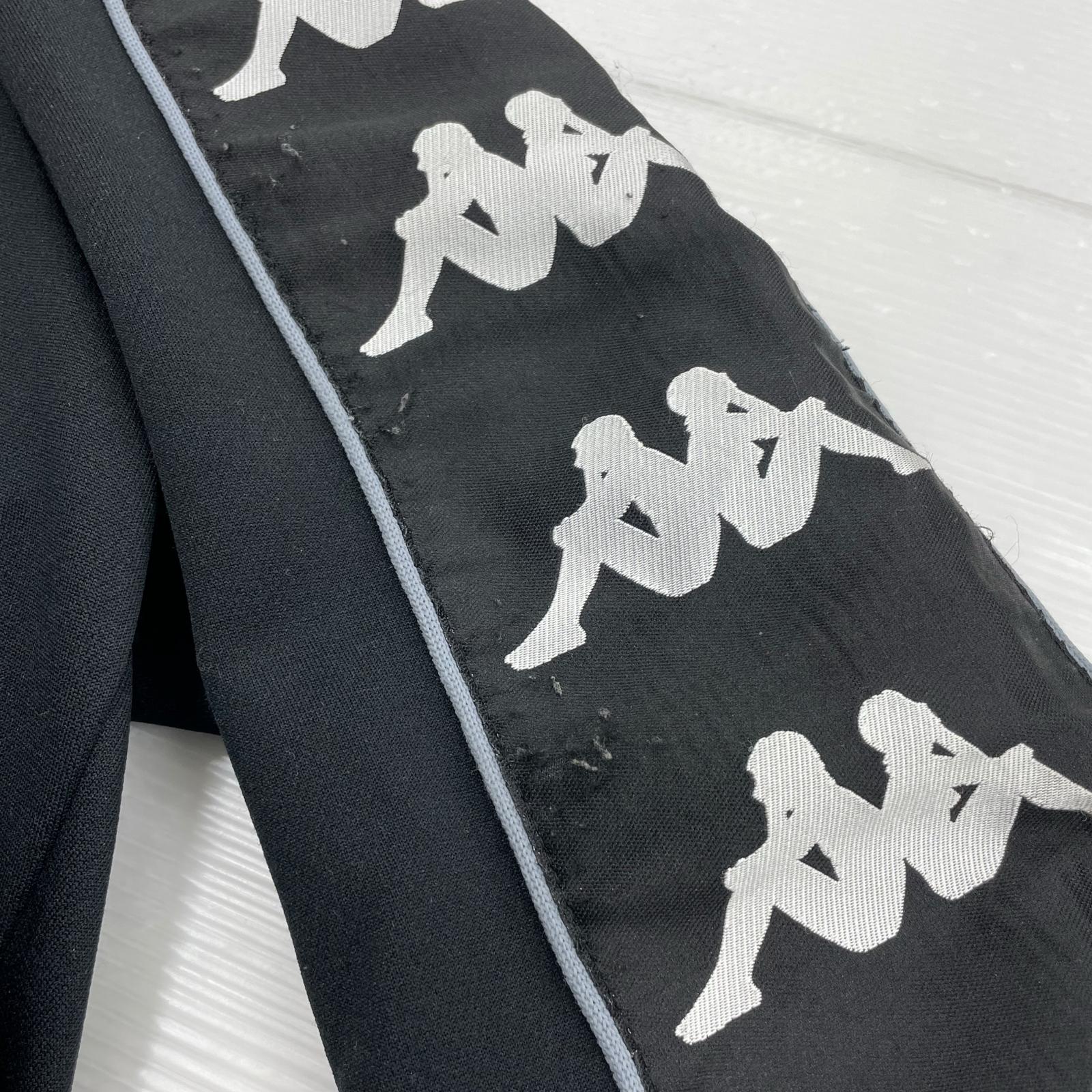 ジャケット 90's kappa JUVENTUS セットアップ黒 (165cm) M ブラック
