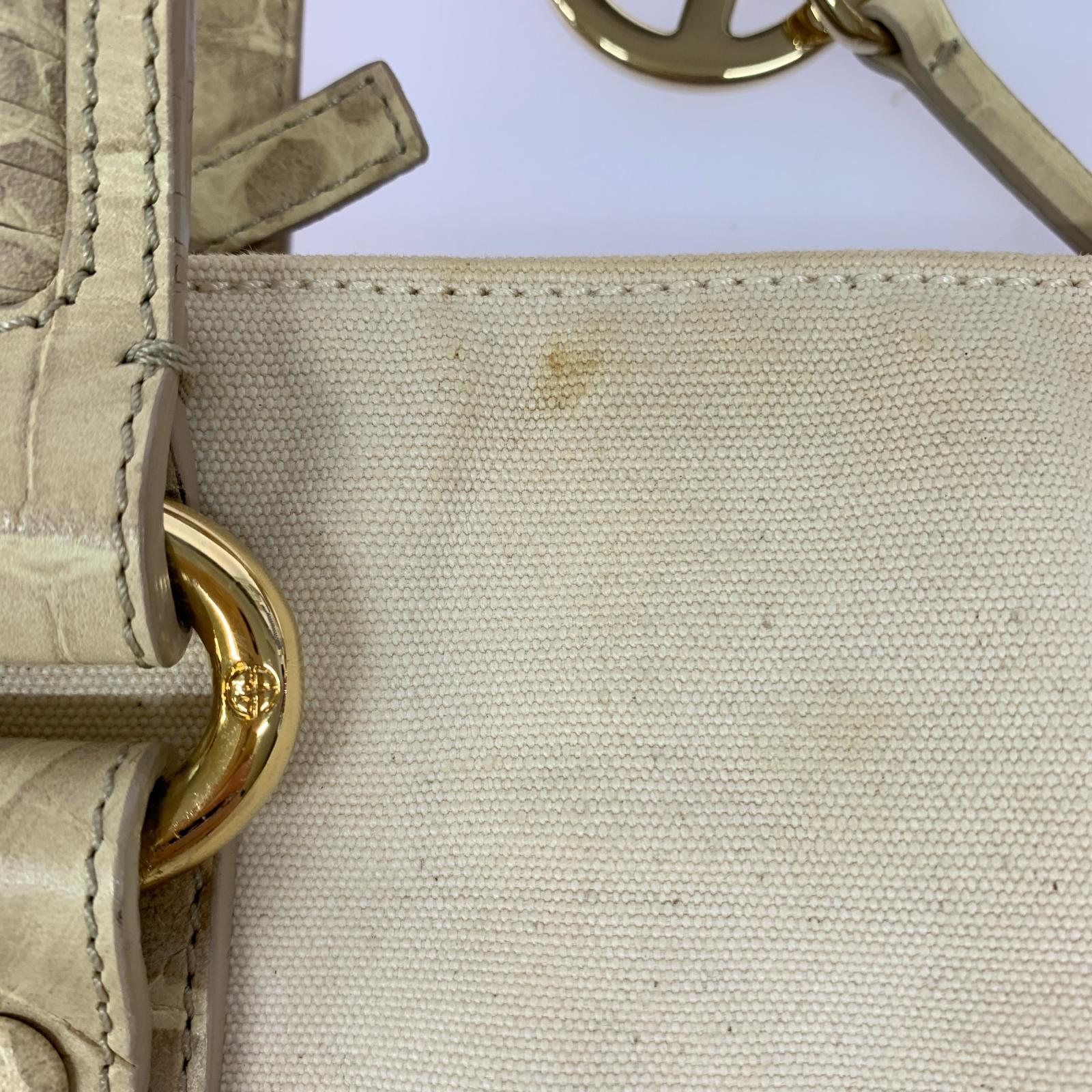 その他バッグ GIORGIO ARMANI キャンバストートバッグ ※状態 ベージュ