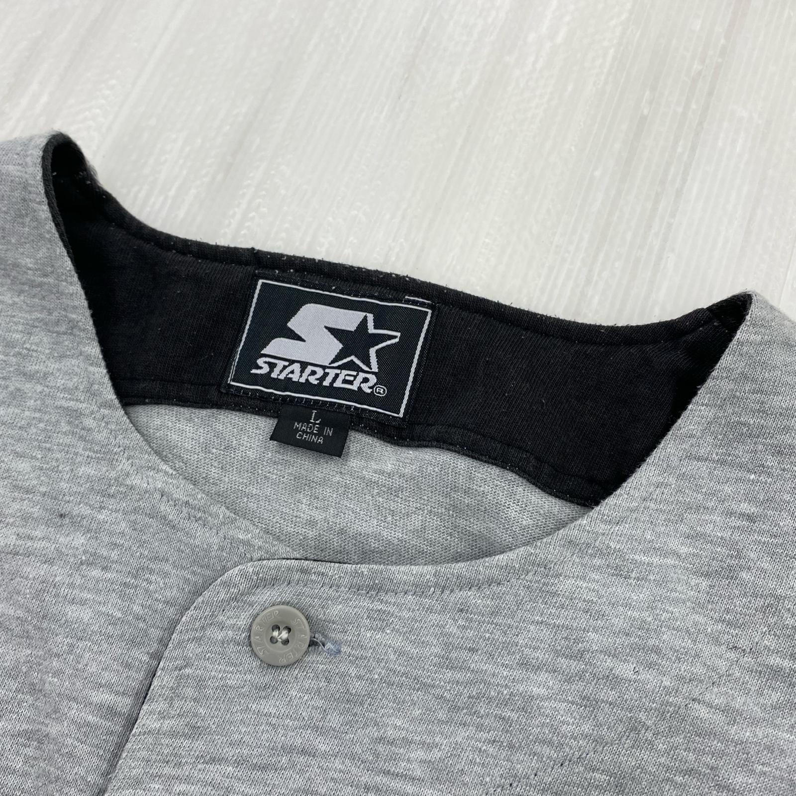 半袖シャツ ベースボールシャツ L グレー