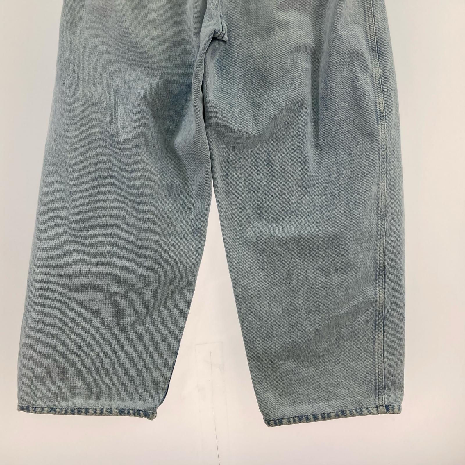 デニムパンツ 25SS PLEATED DENIM PANTS HMMA67021A (S) S ブルー