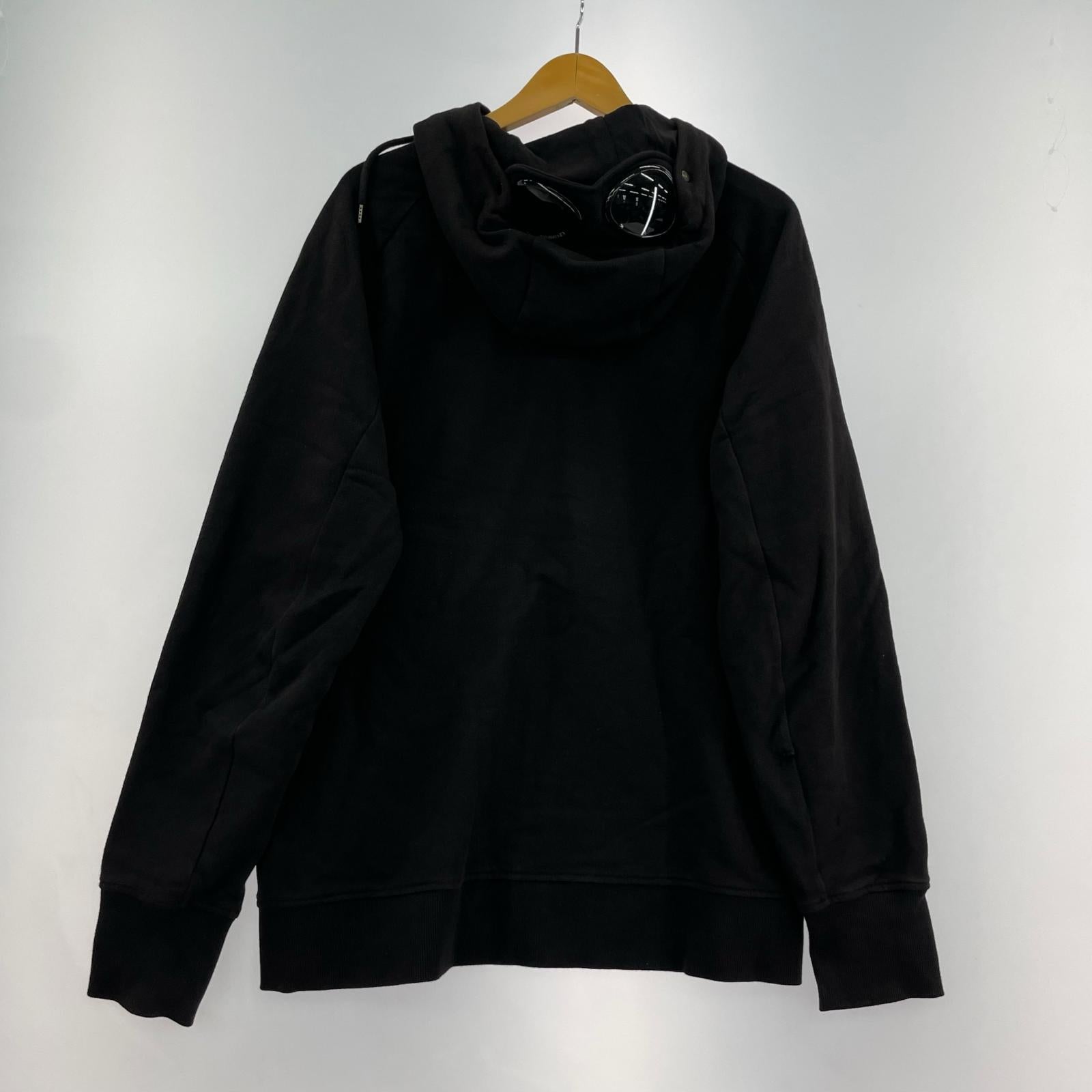 パーカー 25AW ゴーグルディティールジップパーカー L ブラック