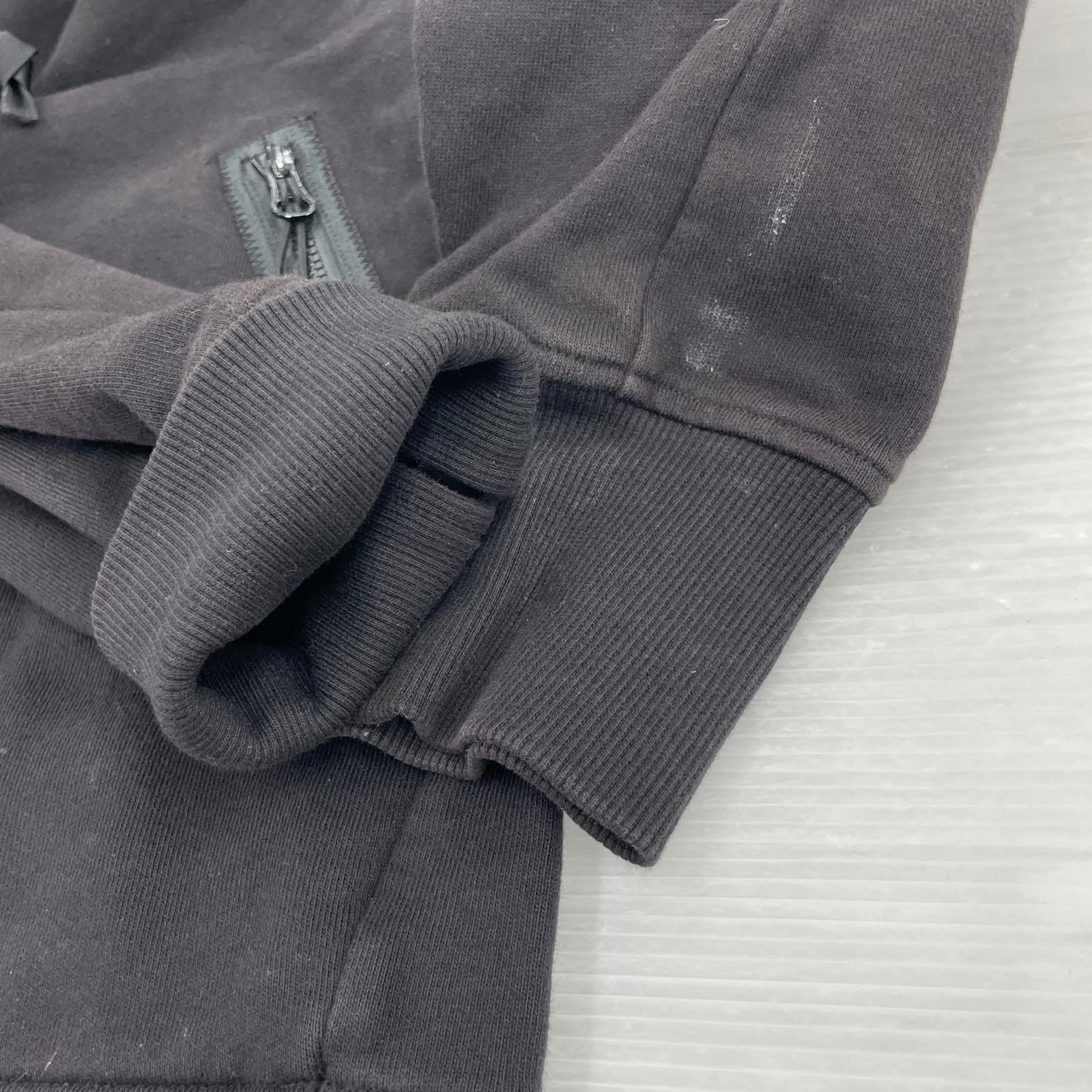 パーカー 25AW ゴーグルディティールジップパーカー L ブラック