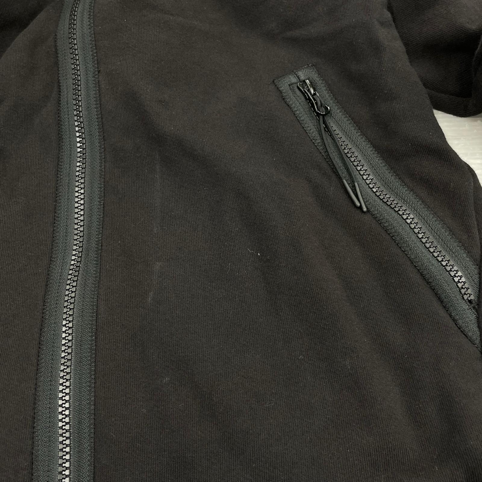 パーカー 25AW ゴーグルディティールジップパーカー L ブラック