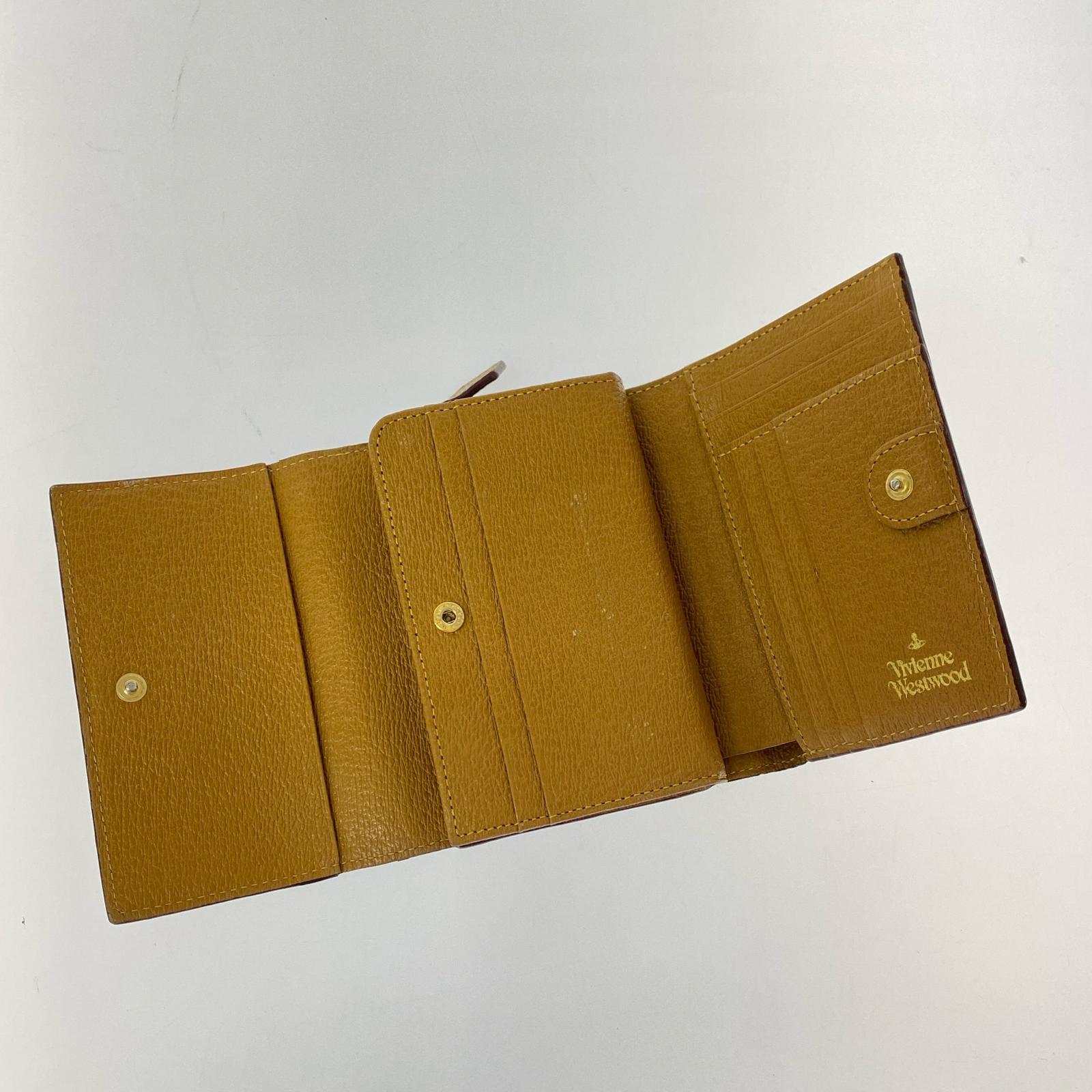コンパクトウォレット 三つ折り財布 ベージュ ベージュ
