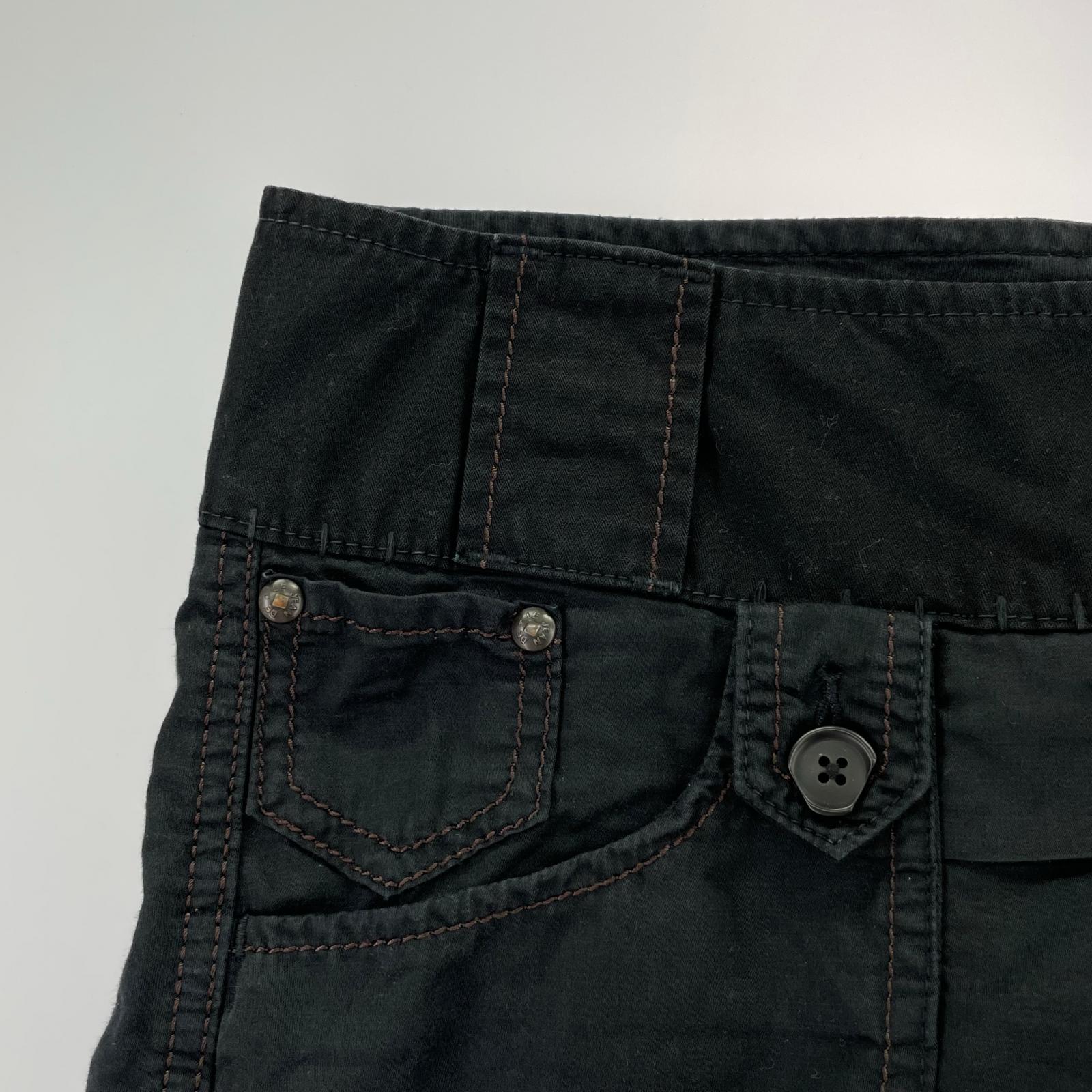 パンツ 立体裁断 カーゴパンツ ブラック
