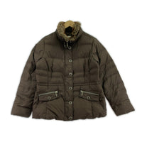 ダウンジャケット GOOSE DOWN ダウンジャケット 茶 (L) L ブラウン