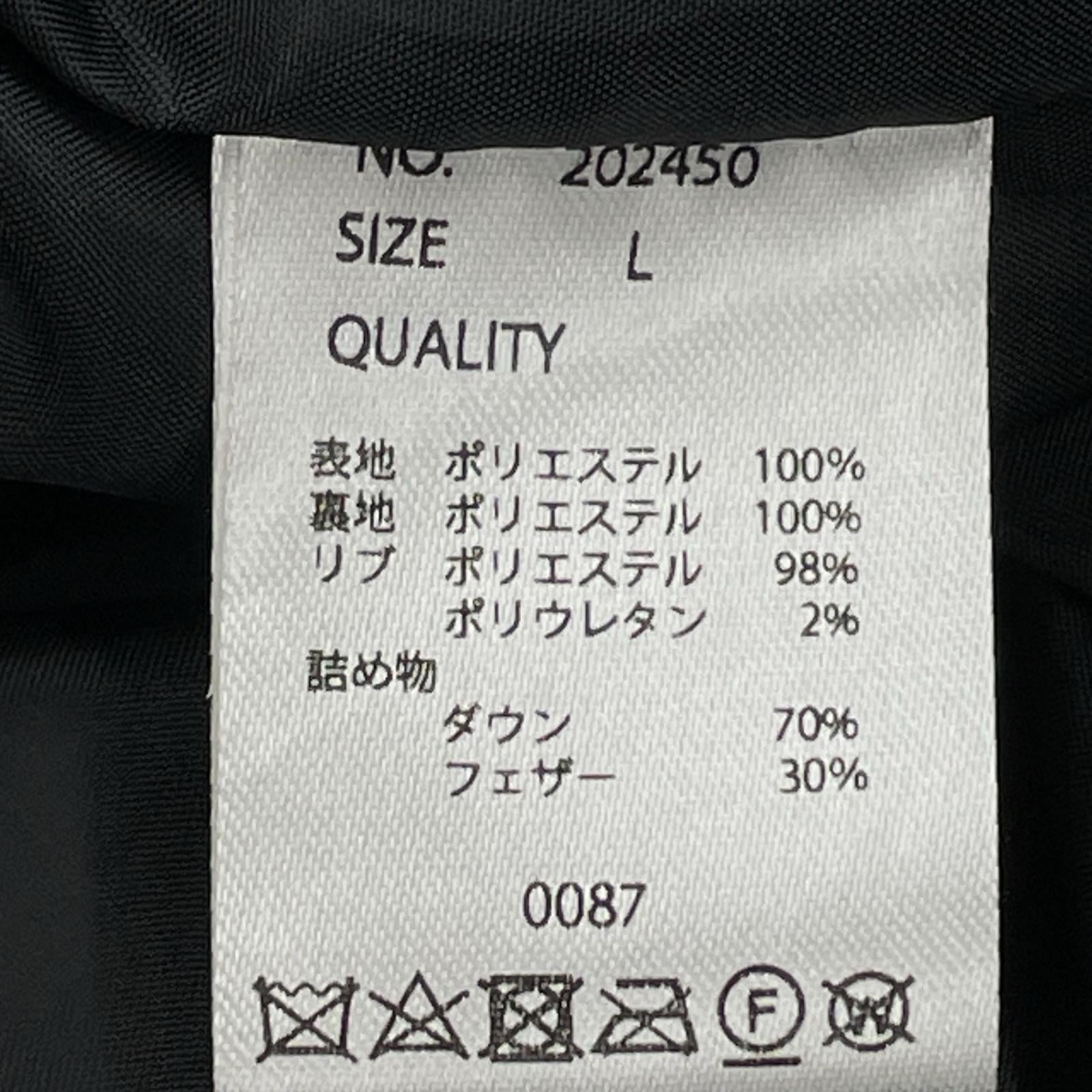 ダウンジャケット roshell ダウンジャケット L ブラック