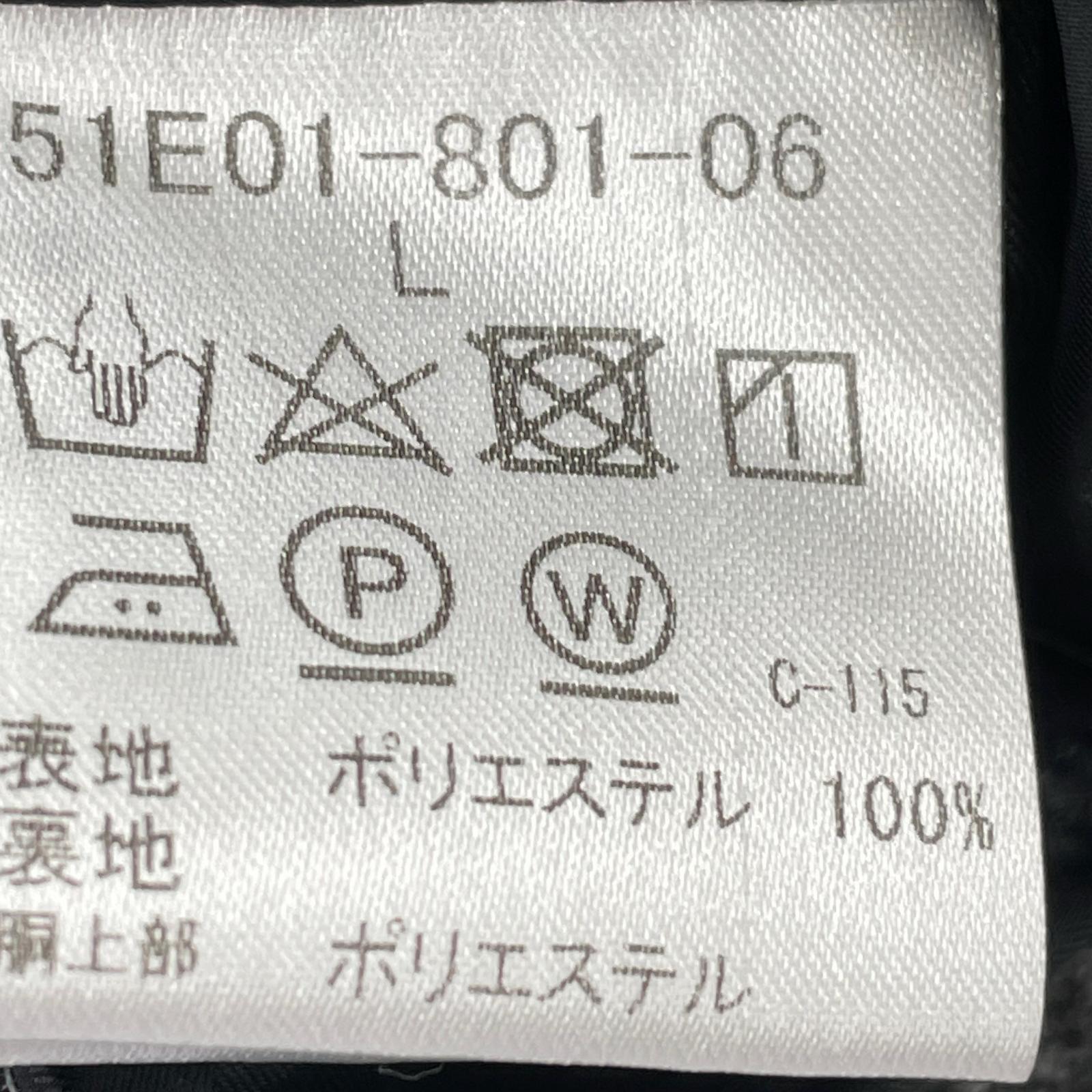 テーラードジャケット ポリエステル グレー (L) L ブラック