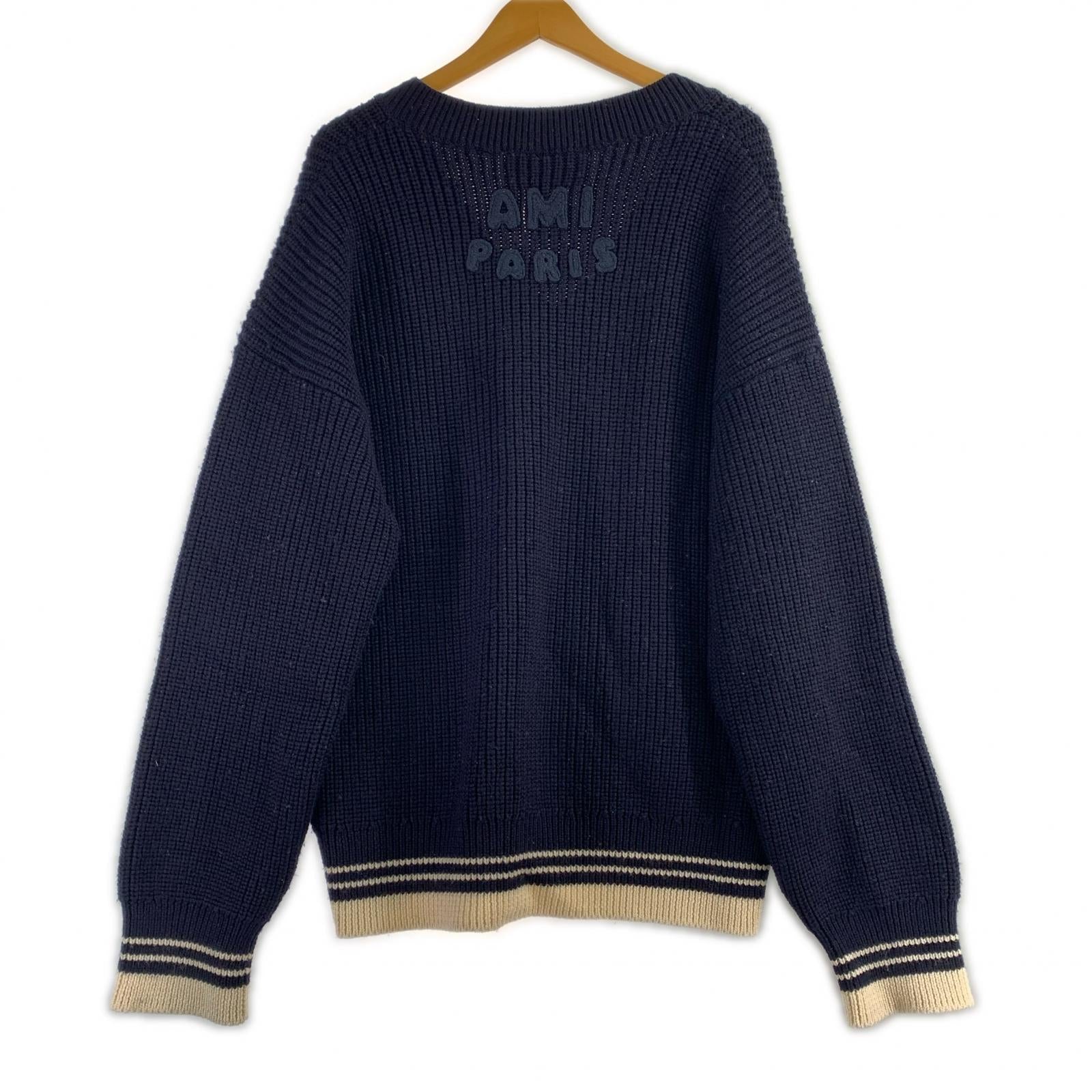 ニット 25SS Wool Ribbed V-Neck Sweater L L