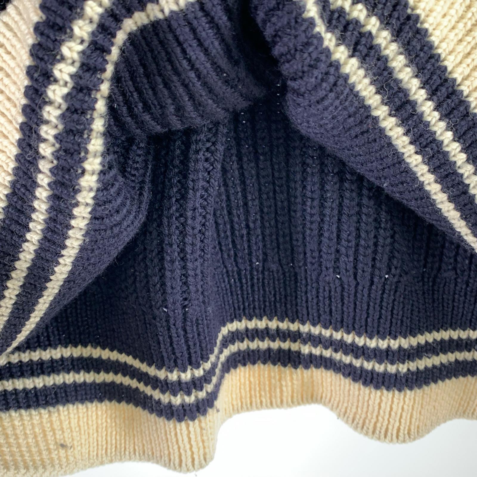 ニット 25SS Wool Ribbed V-Neck Sweater L L