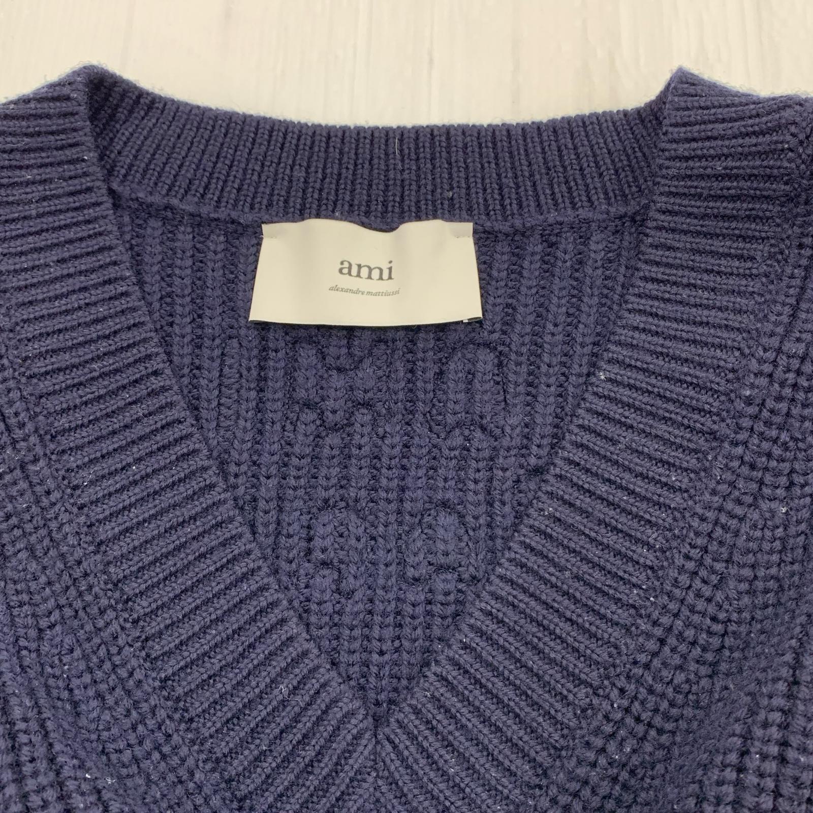 ニット 25SS Wool Ribbed V-Neck Sweater L L