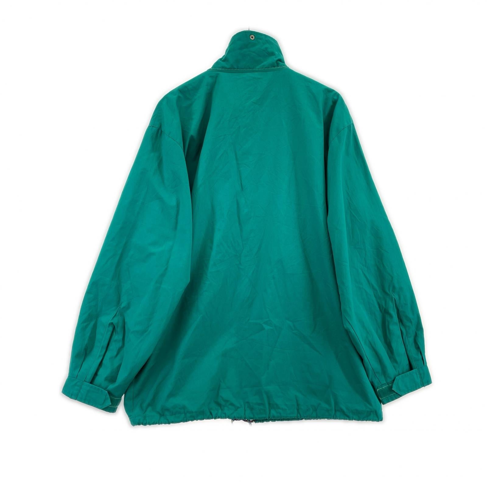 ジャケット 90s FILA ナイロン ジップアップ 緑 (XL) グリーン