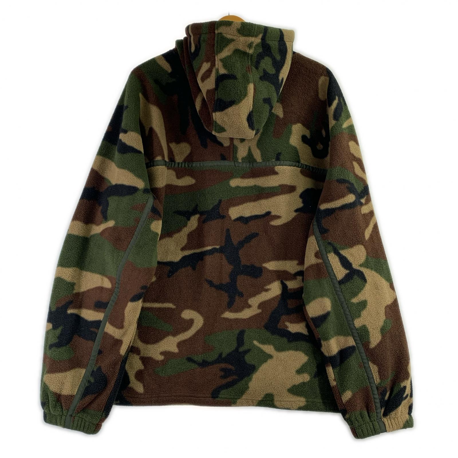 パーカー 19AW/Half Zip Hooded Sweatshirt L ブラウン