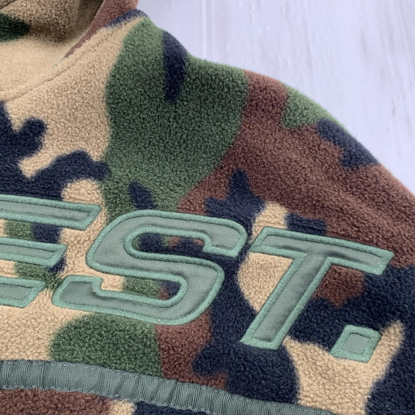 パーカー 19AW/Half Zip Hooded Sweatshirt L ブラウン