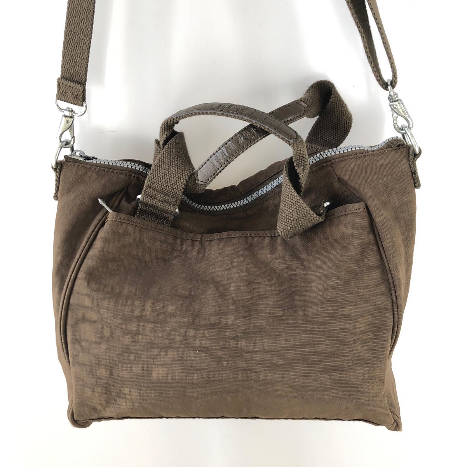 ショルダーバッグ Kipling ナイロンバッグ ブラウン