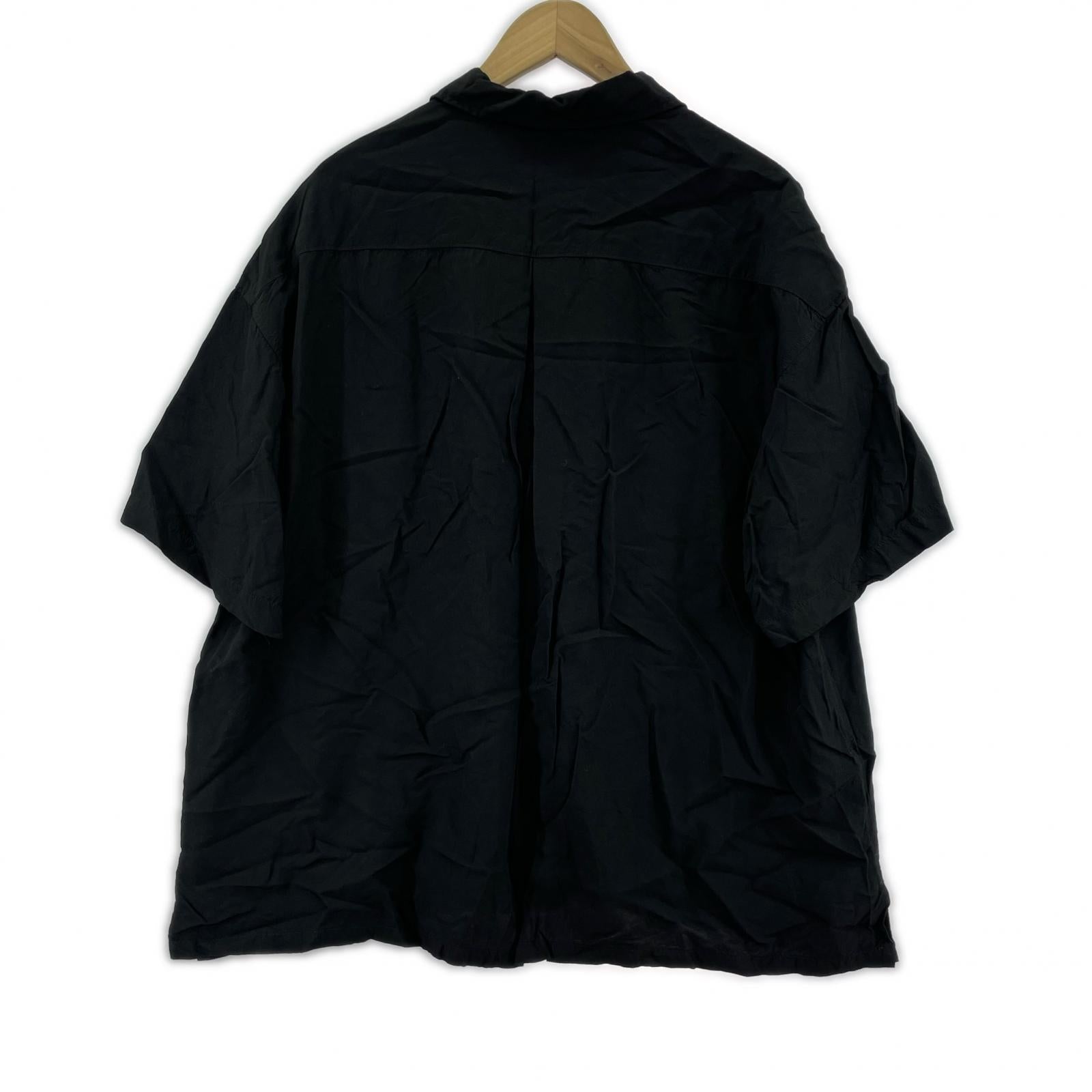 半袖シャツ EDIT CLOTHING レーヨン ブラック