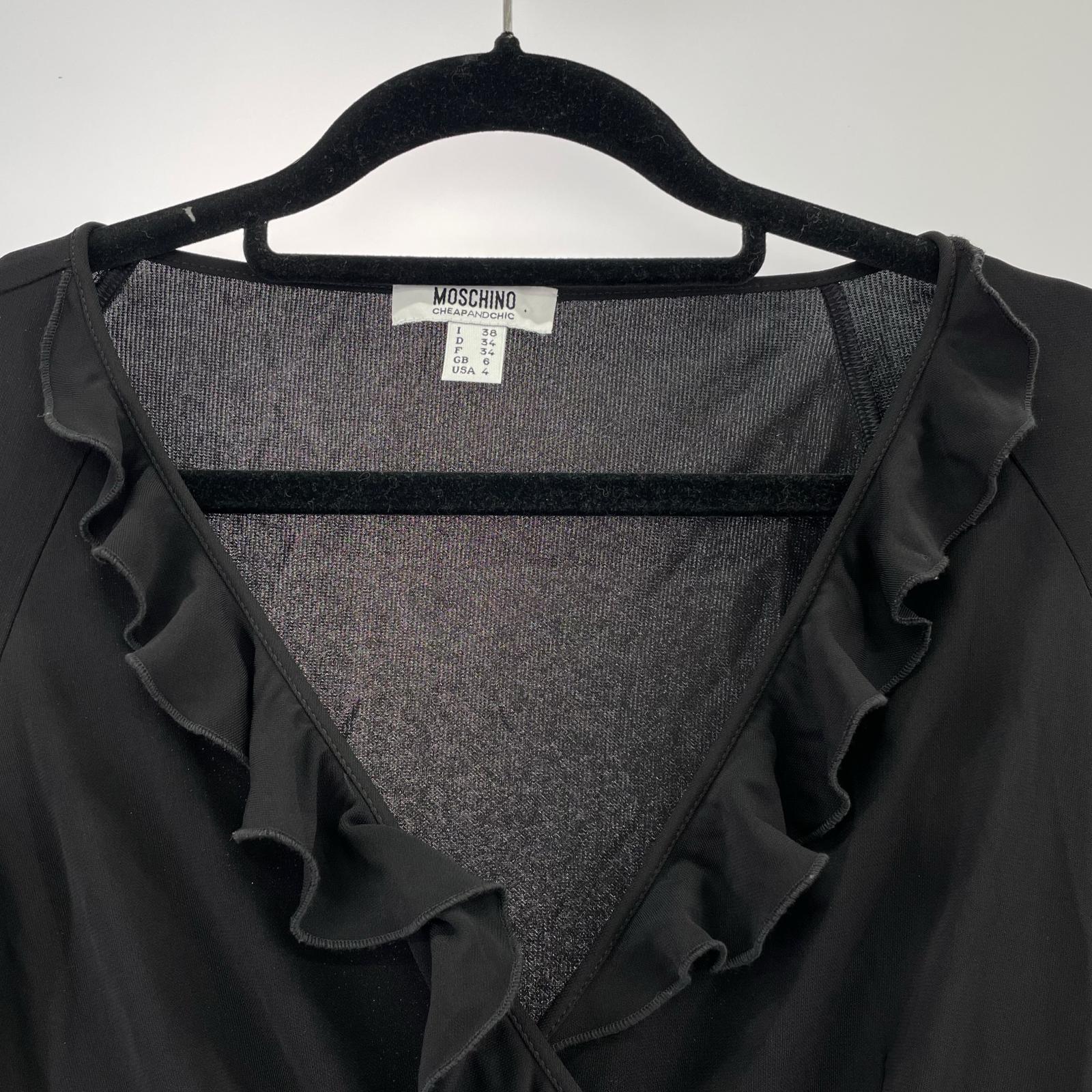 ワンピース MOSCHINO CHEAP AND CHIC 長袖ワンピース ブラック