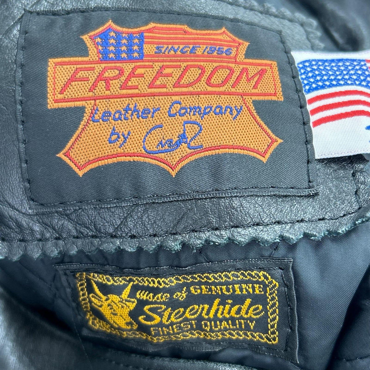 ライダースジャケット FREEDOM シングルライダース 34 34 ブラック