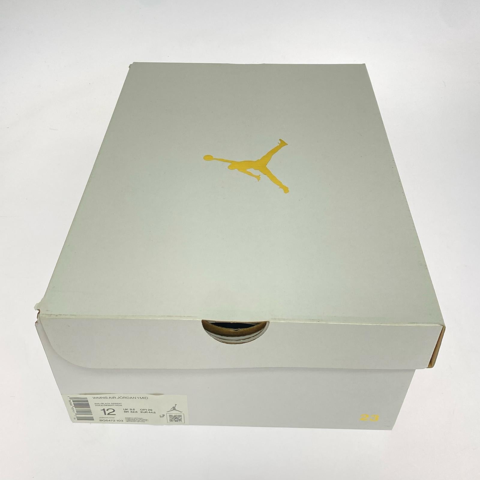 スニーカー Women's Air Jordan 1 Mid Desert/29cm 29cm (US11 UK10 1/2 EU48) ホワイト