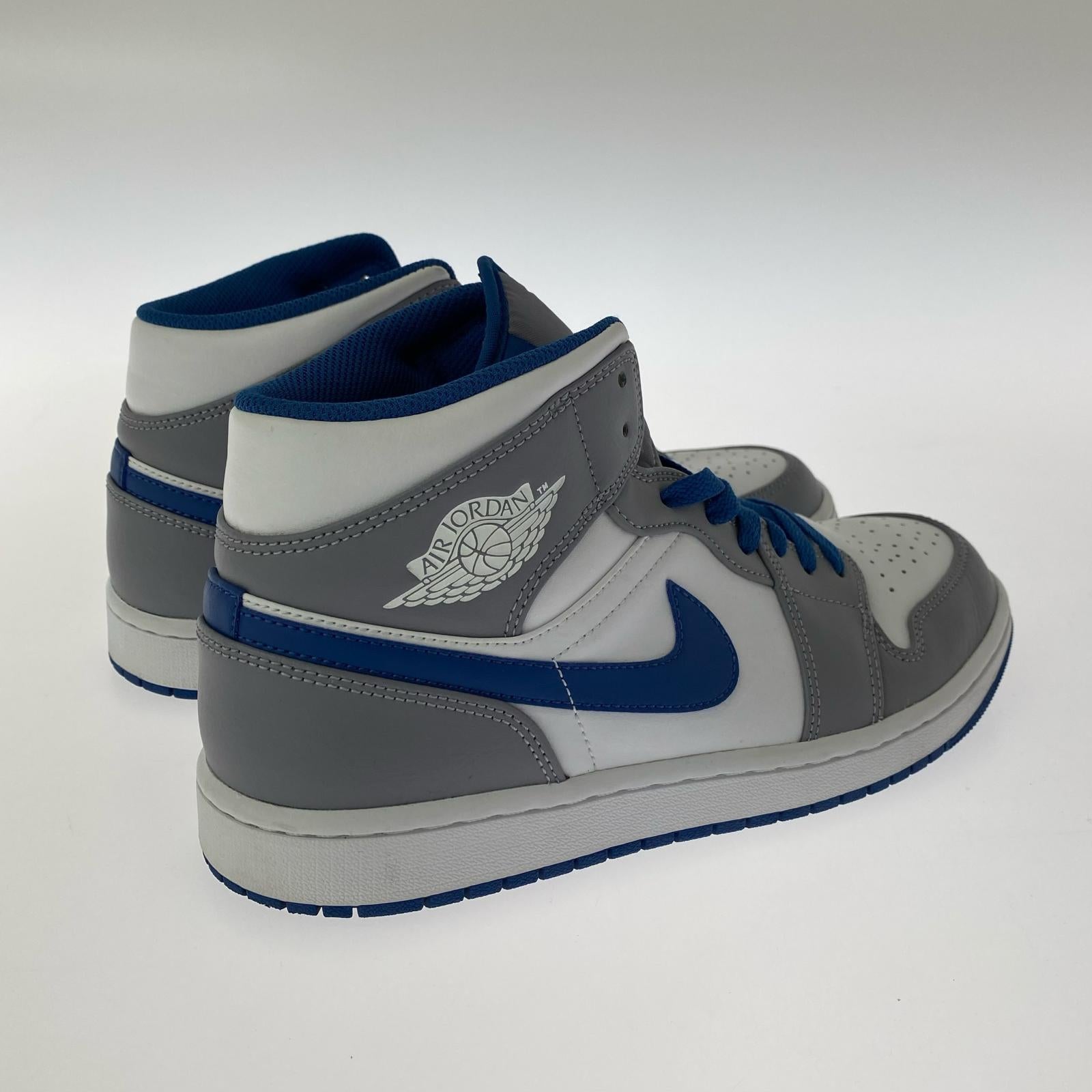 スニーカー Air Jordan 1 Mid True Blue/28cm 28cm (US10 UK9 1/2 EU46) ホワイト