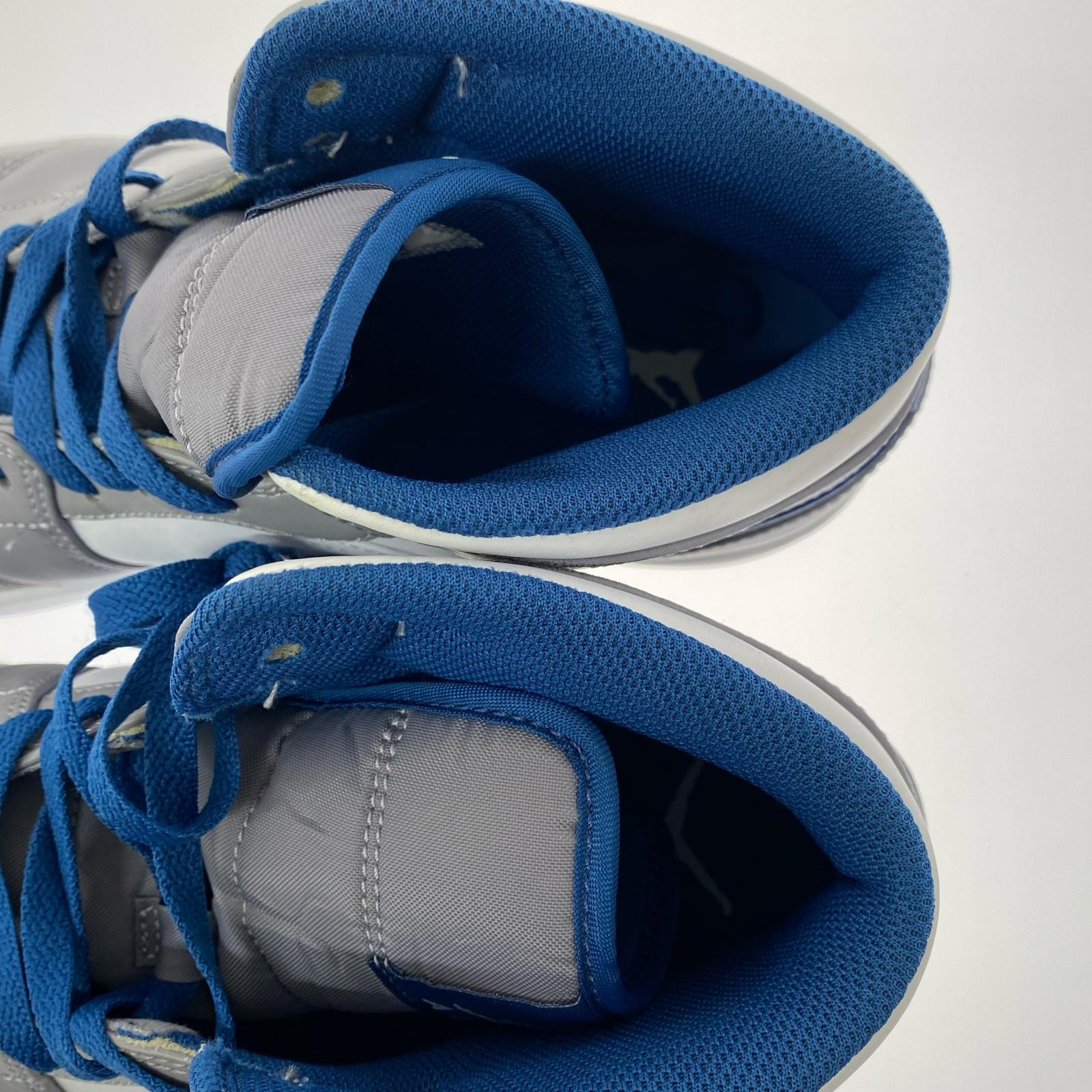 スニーカー Air Jordan 1 Mid True Blue/28cm 28cm (US10 UK9 1/2 EU46) ホワイト