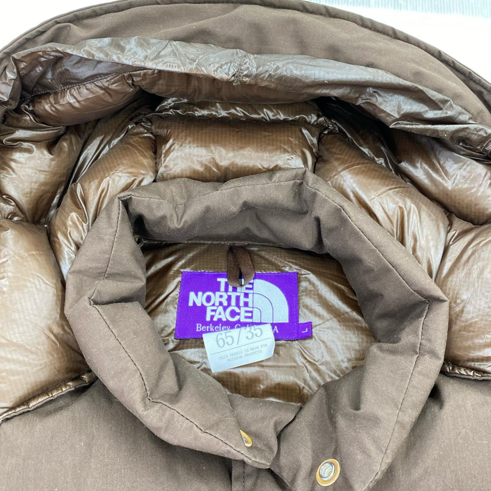 ダウンベスト THE NORTH FACE PURPLE LABEL ダウンベスト BR L ブラウン