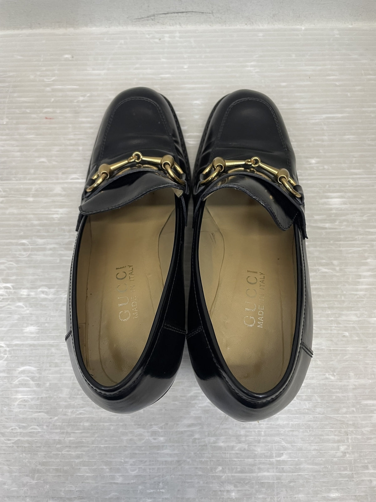 GUCCI ホースビット ヒールローファー 6 1/2 黒