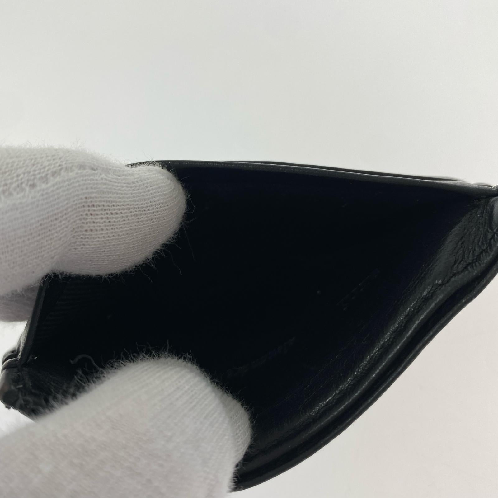 その他アクセサリー レザーカードケース 黒 ブラック