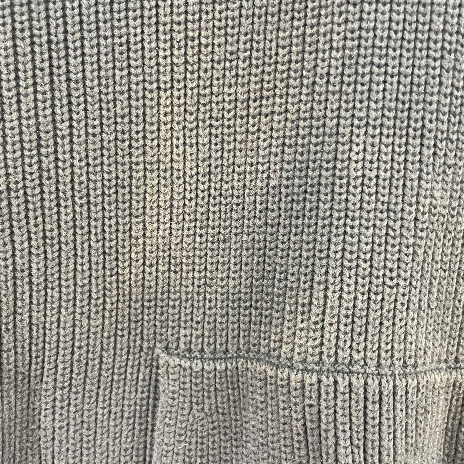 ニット コットンニットフーディ 黒 XL LL ブラック