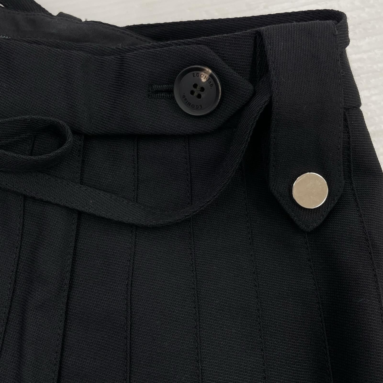 その他ボトムス EGONlab. EUPHORIA SKIRT プリーツスカート 46 ブラック ブラック
