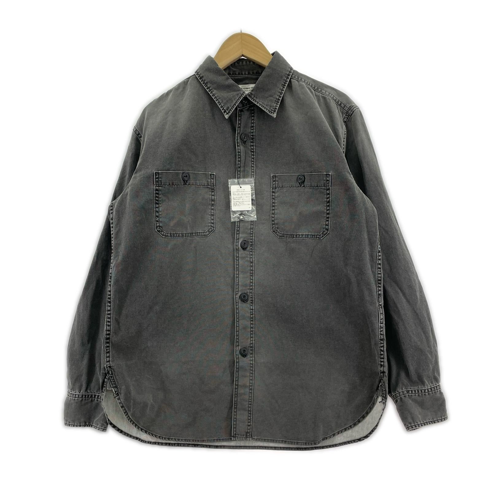 長袖シャツ 26SS デニムシャツ グレー M グレー