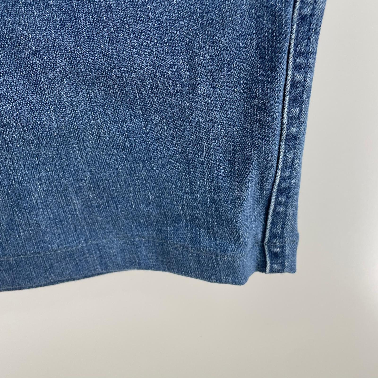 デニムパンツ JEANS FACTORY 別注ワイドデニムパンツ GUP5-F1089 M ブルー