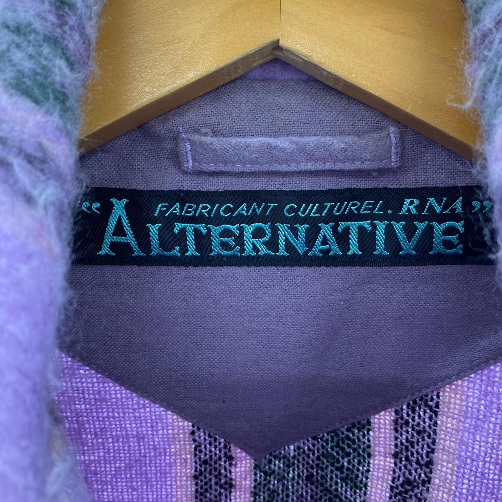ジャケット ×ALTERNATIVE シャギーシャツジャケット M M