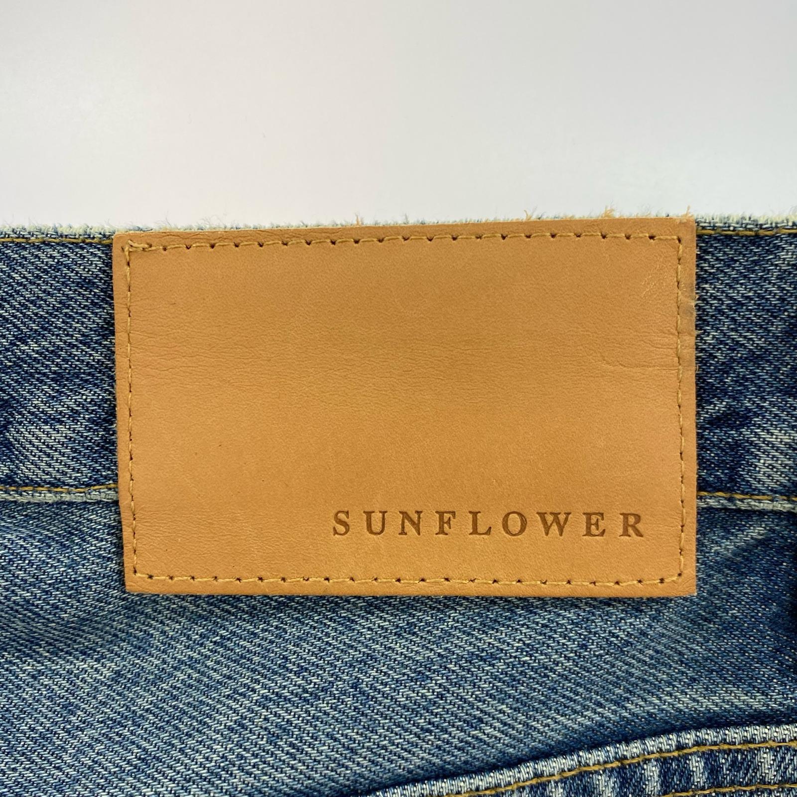 デニムパンツ SUNFLOWER LOOSE MID BLUE 33/32