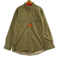 長袖シャツ USA製 ハンティングシャツ ベージュ (M) M ベージュ