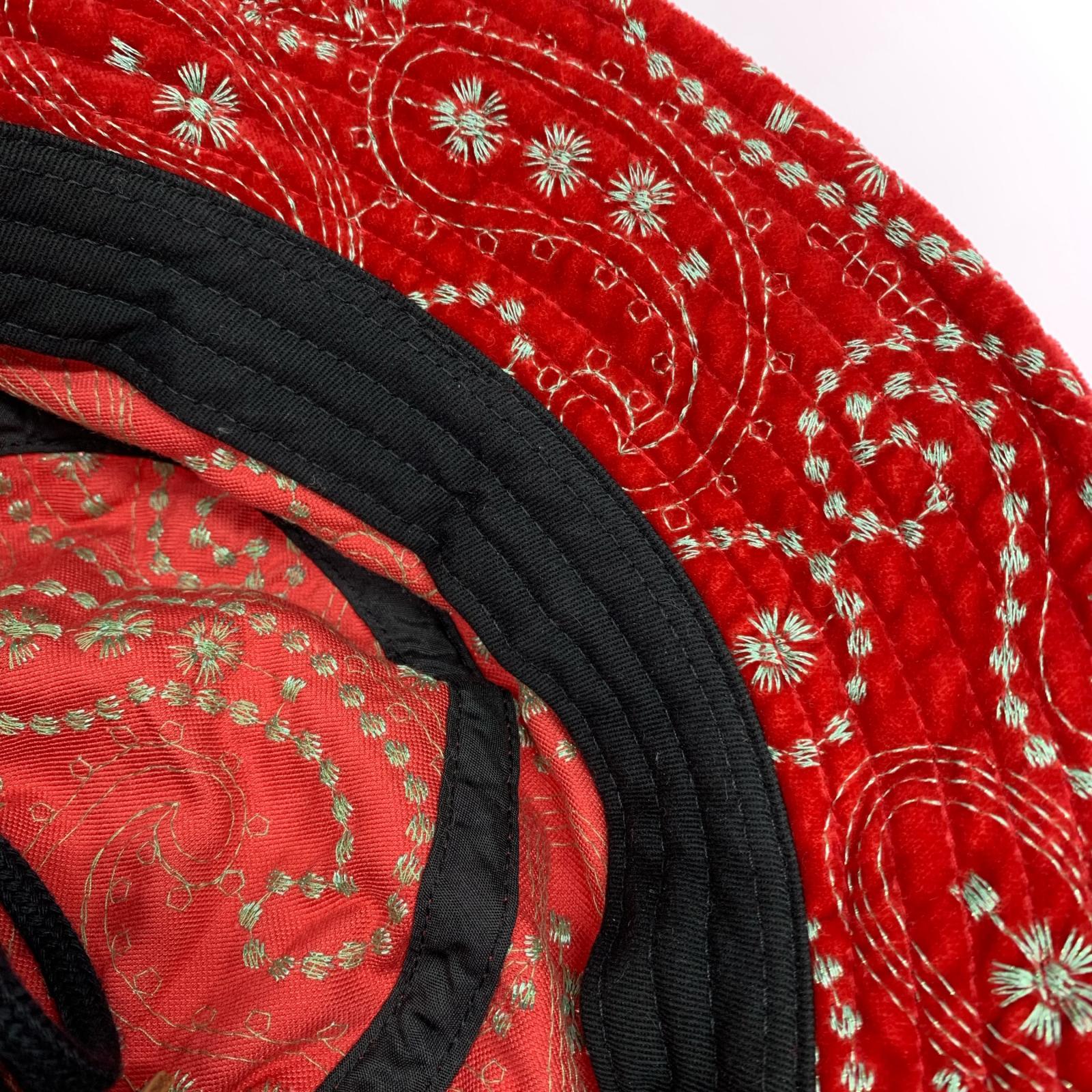 ハット Velvet Paisley Boonie/RED