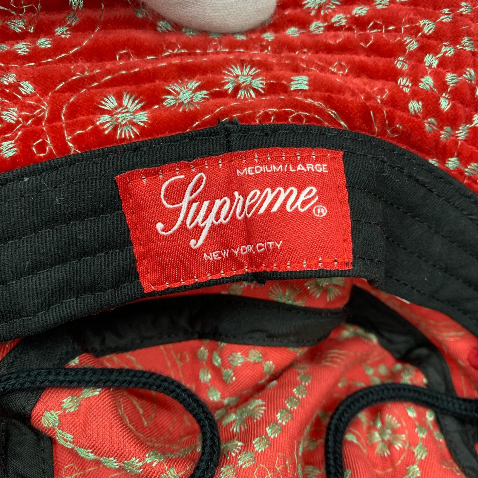 ハット Velvet Paisley Boonie/RED