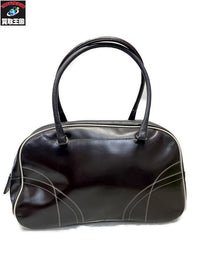 PRADA レザーボーリングバッグ 茶