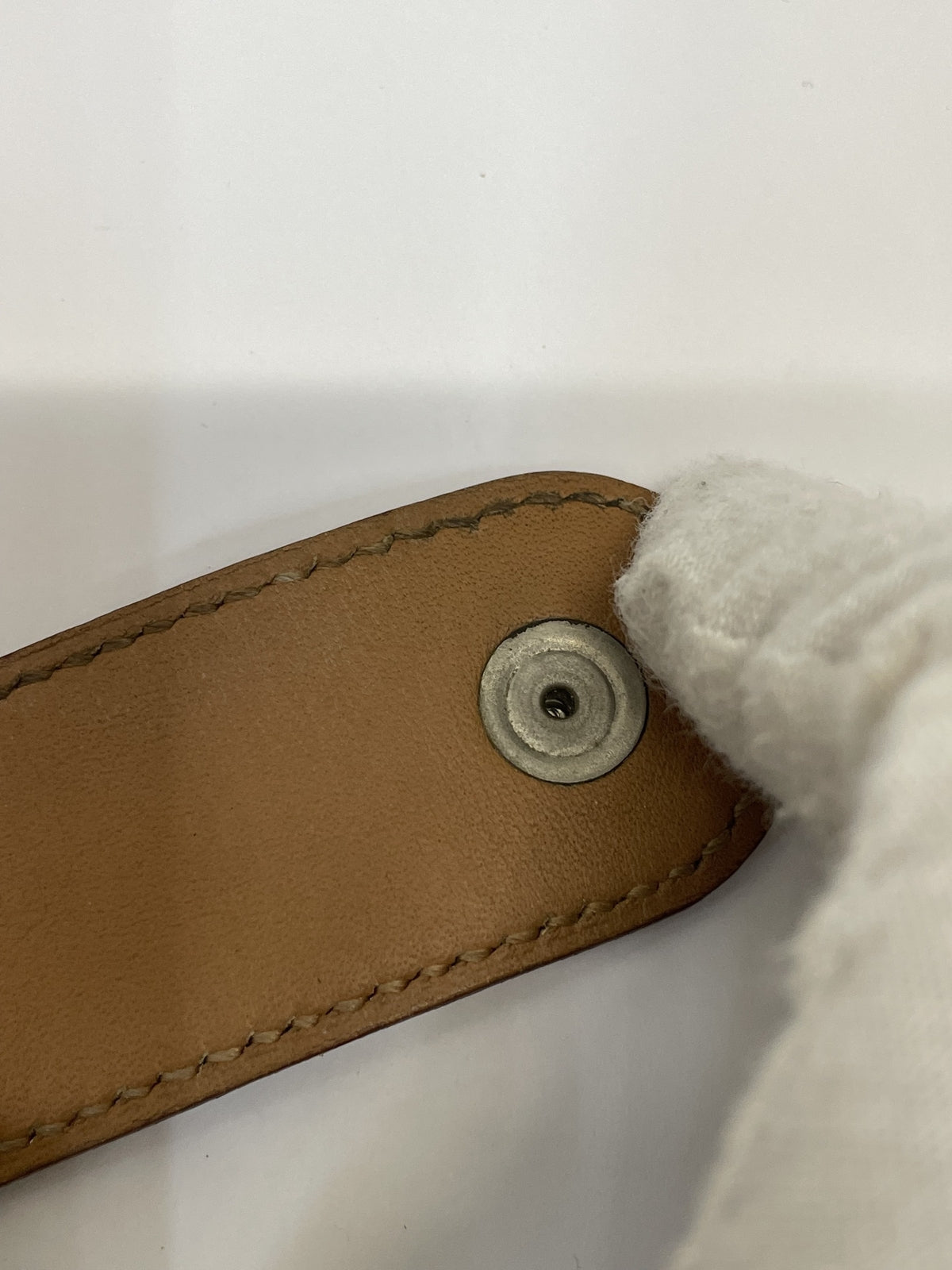 HERMES メドールレザーブレスレット ブラウン □E刻印