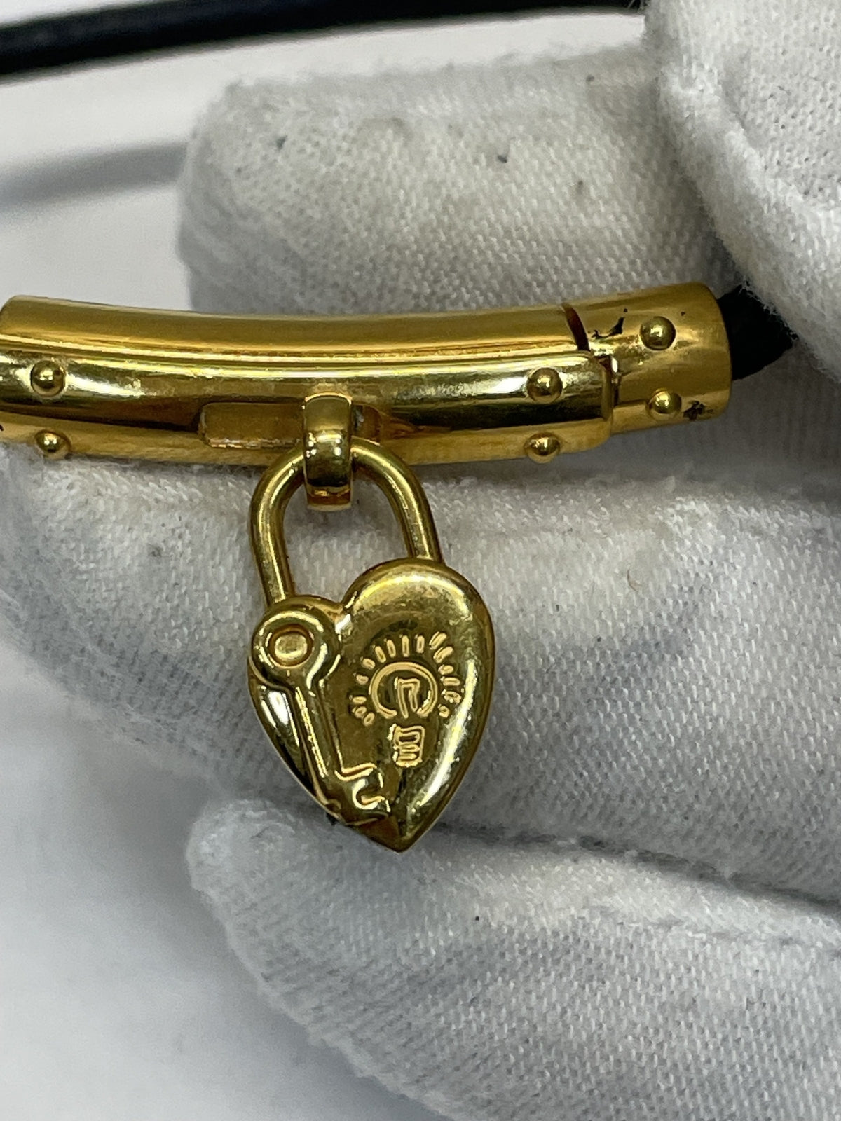 HERMES ヴィヴィリデ ファンタジーハートブレスレット 黒