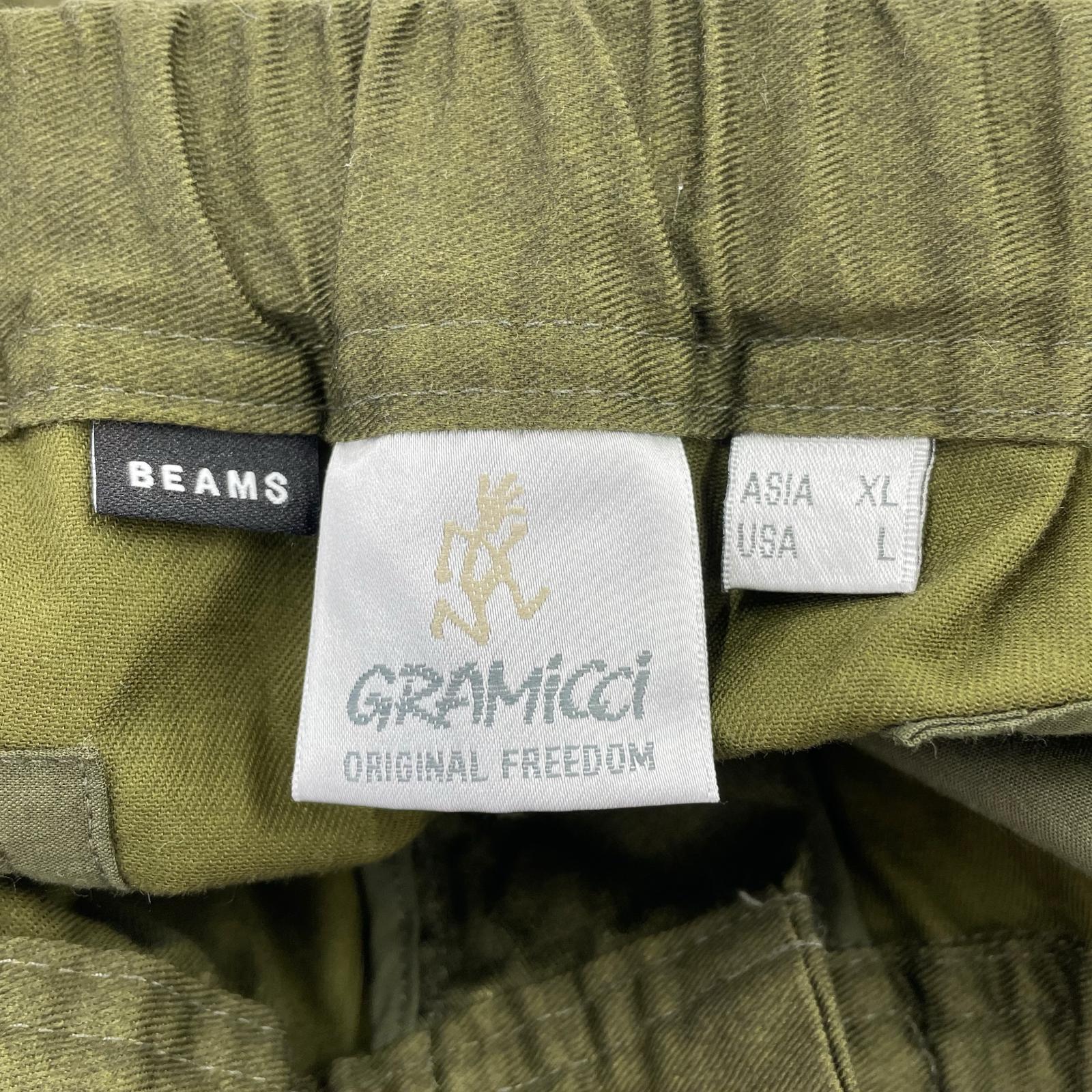 パンツ Gramicci×BEAMS 別注 カーゴパンツ XL オリーブ