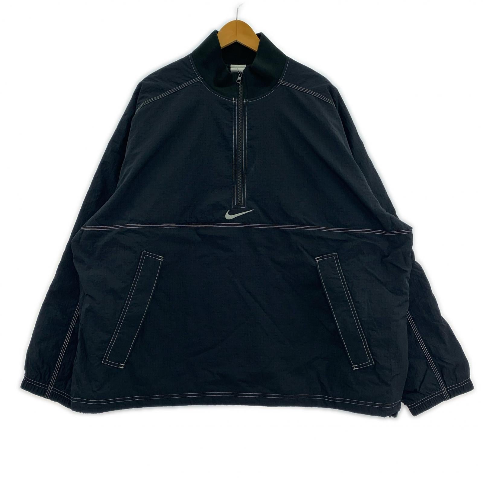 ジャケット NIKE リップストップ プルオーバー ブラック